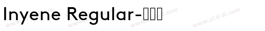 Inyene Regular字体转换